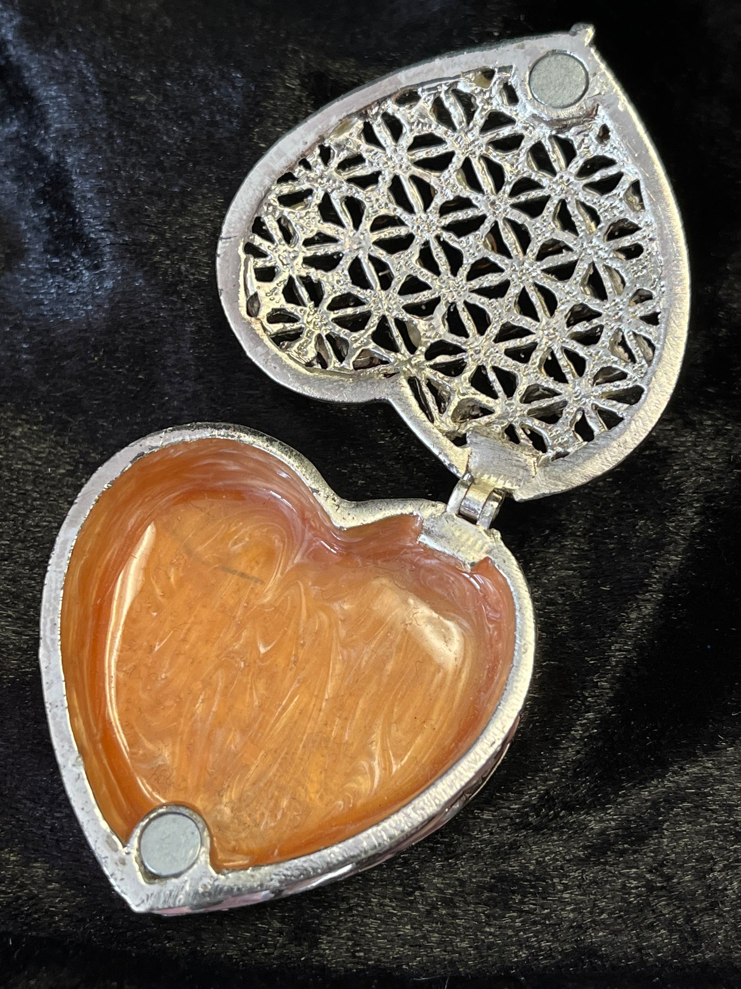 Pink Heart Jeweled Box