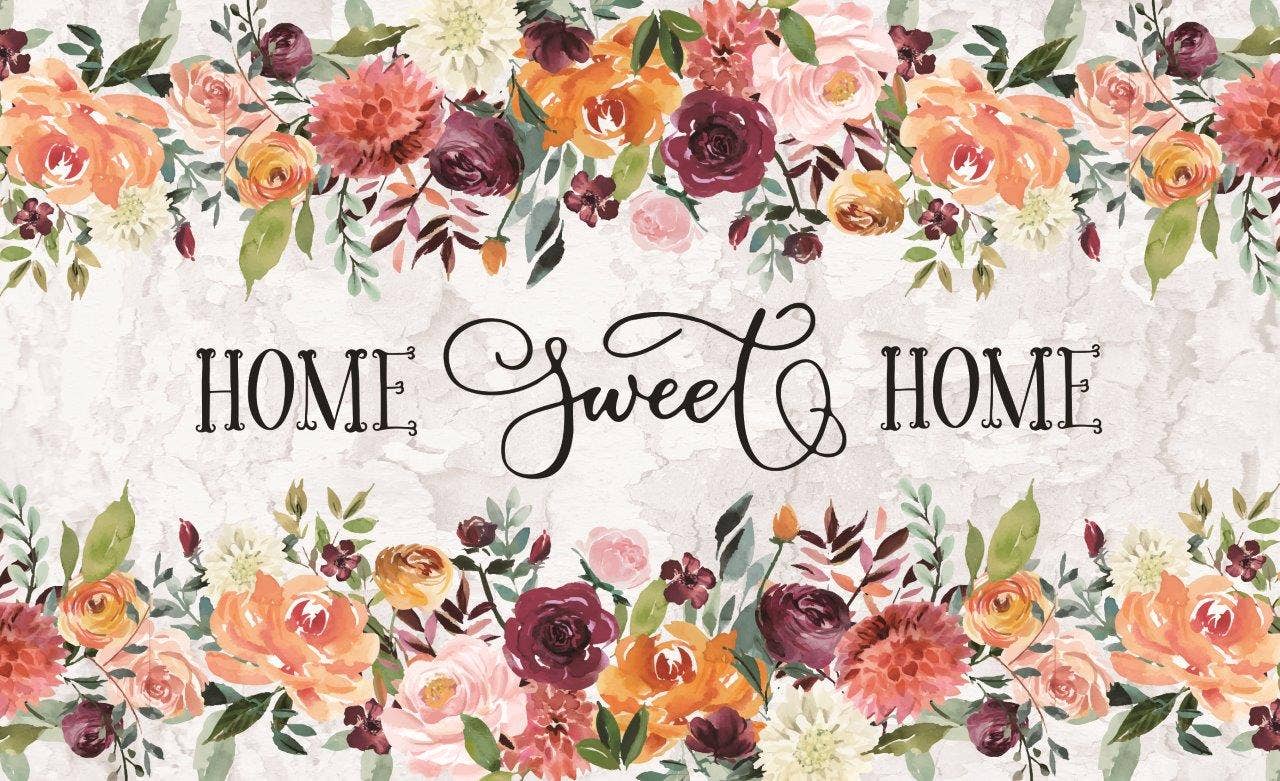 Flower Garden Floor Mat