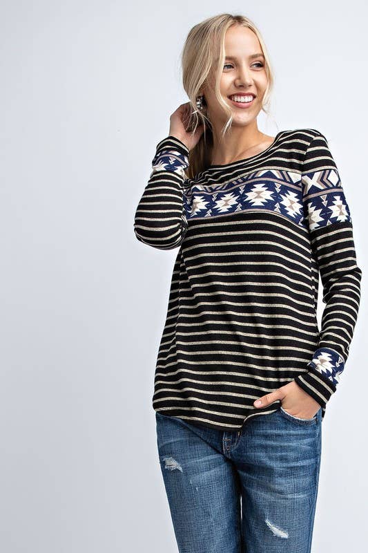 A3478 STRIPED TOP