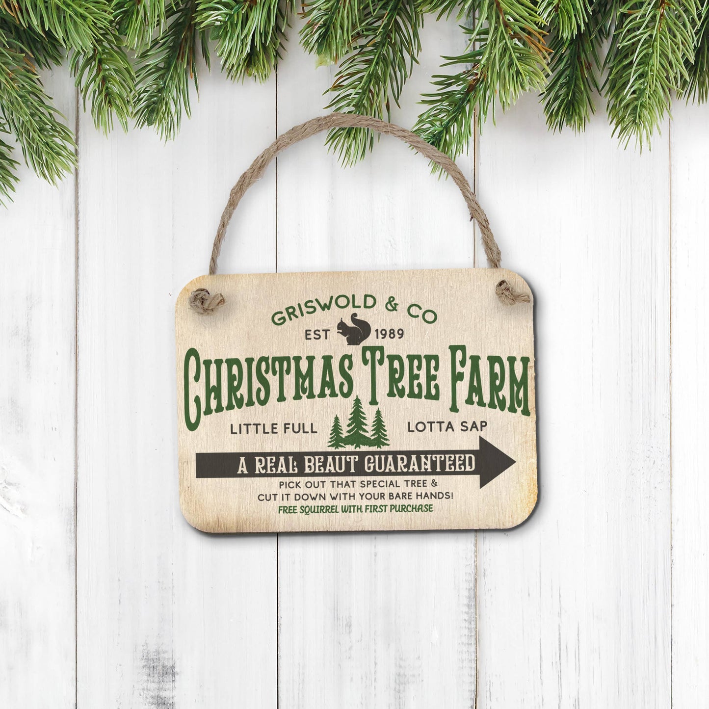 Christmas vacation inspired ornament Griswold family Christmas tree farm funny ornament