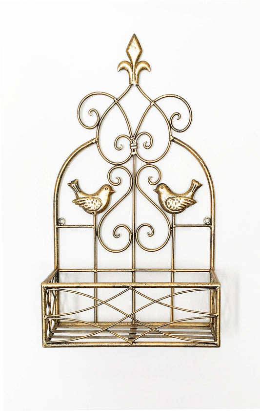 Small Gold Wall Planter
