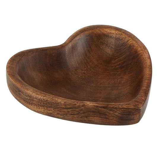 Brown Wooden Heart Sm i