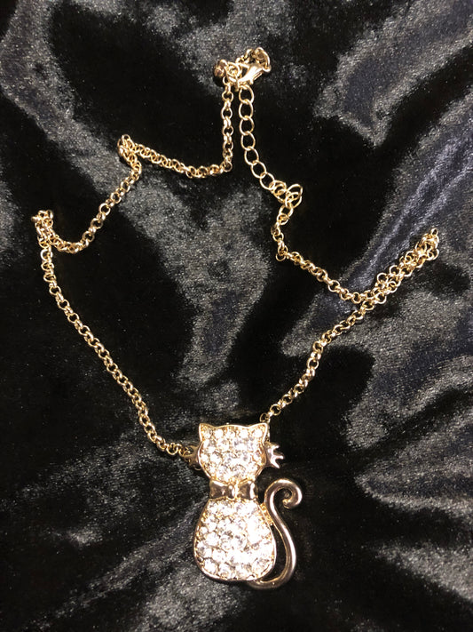 Sparkly Cat Necklace