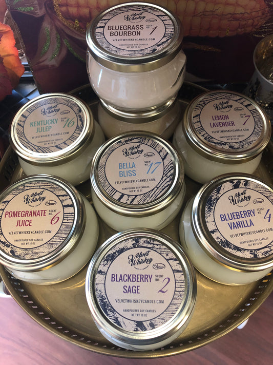 Velvet Whiskey Candle Co 10oz Jar Candles