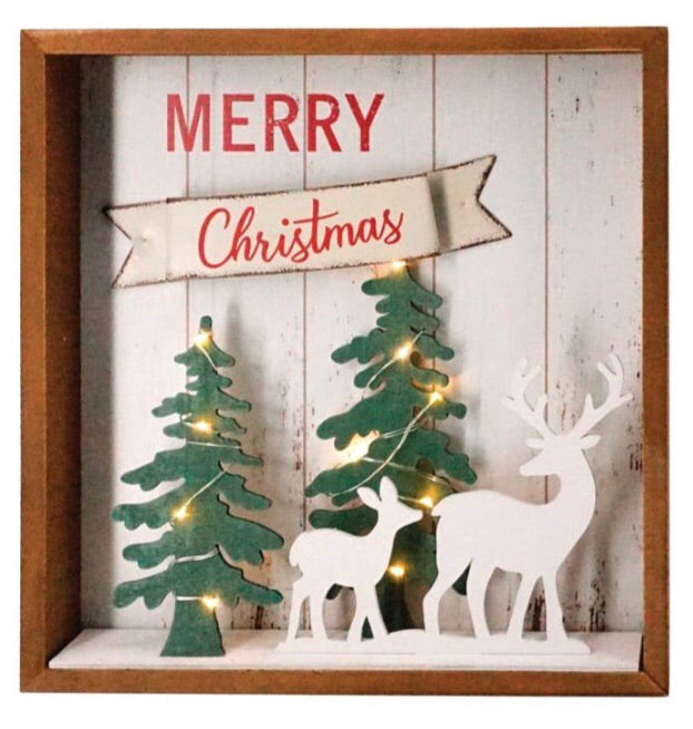3-D Christmas Wall Art (Lights up!)
