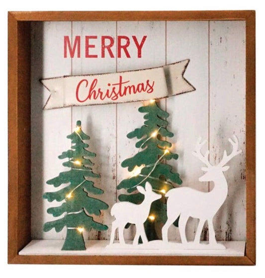 3-D Christmas Wall Art (Lights up!)