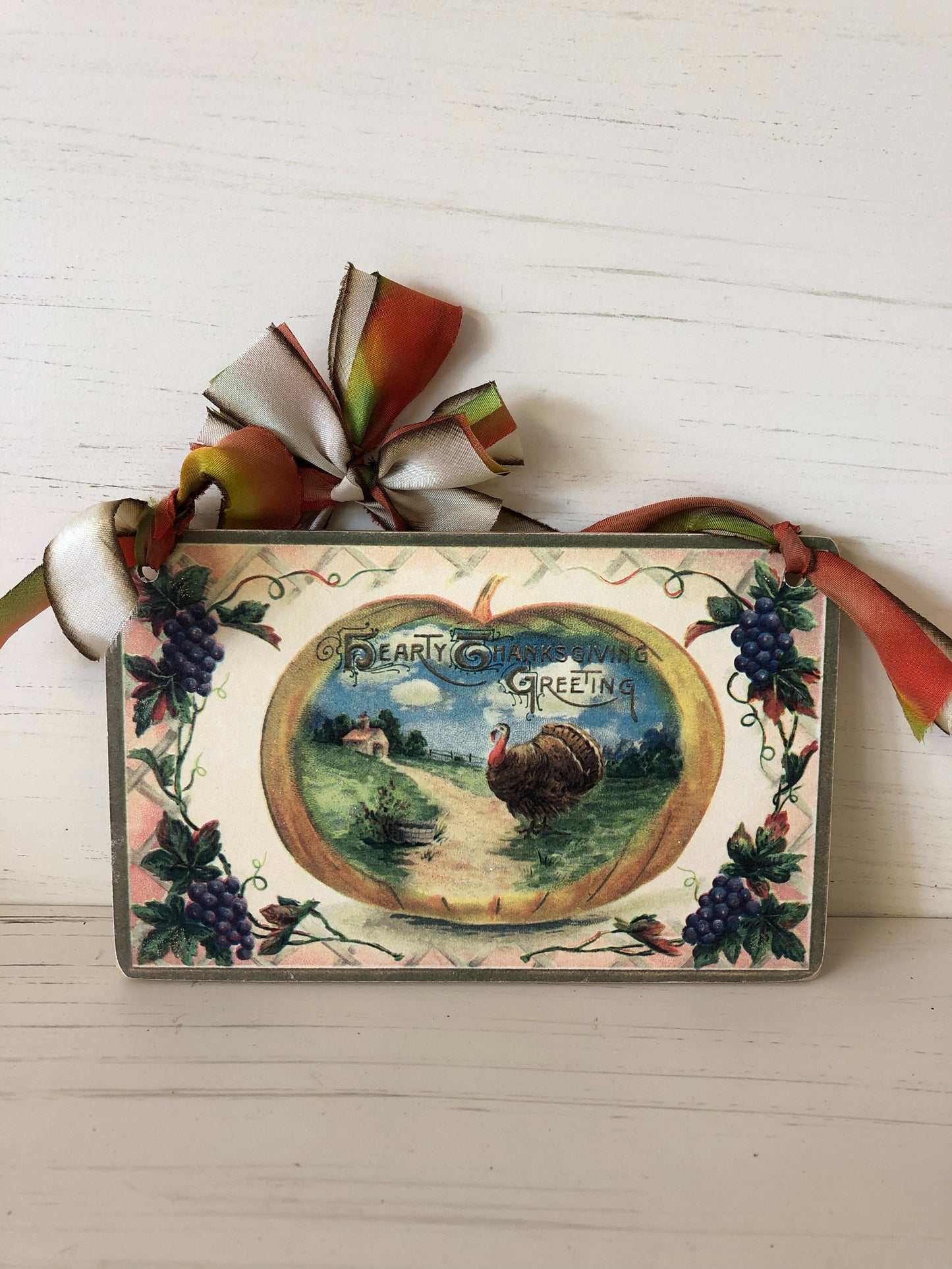 Thanksgiving Postcard Hanging