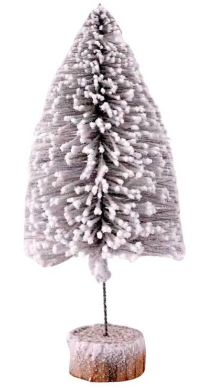 Flocked Bottle Brush Tree