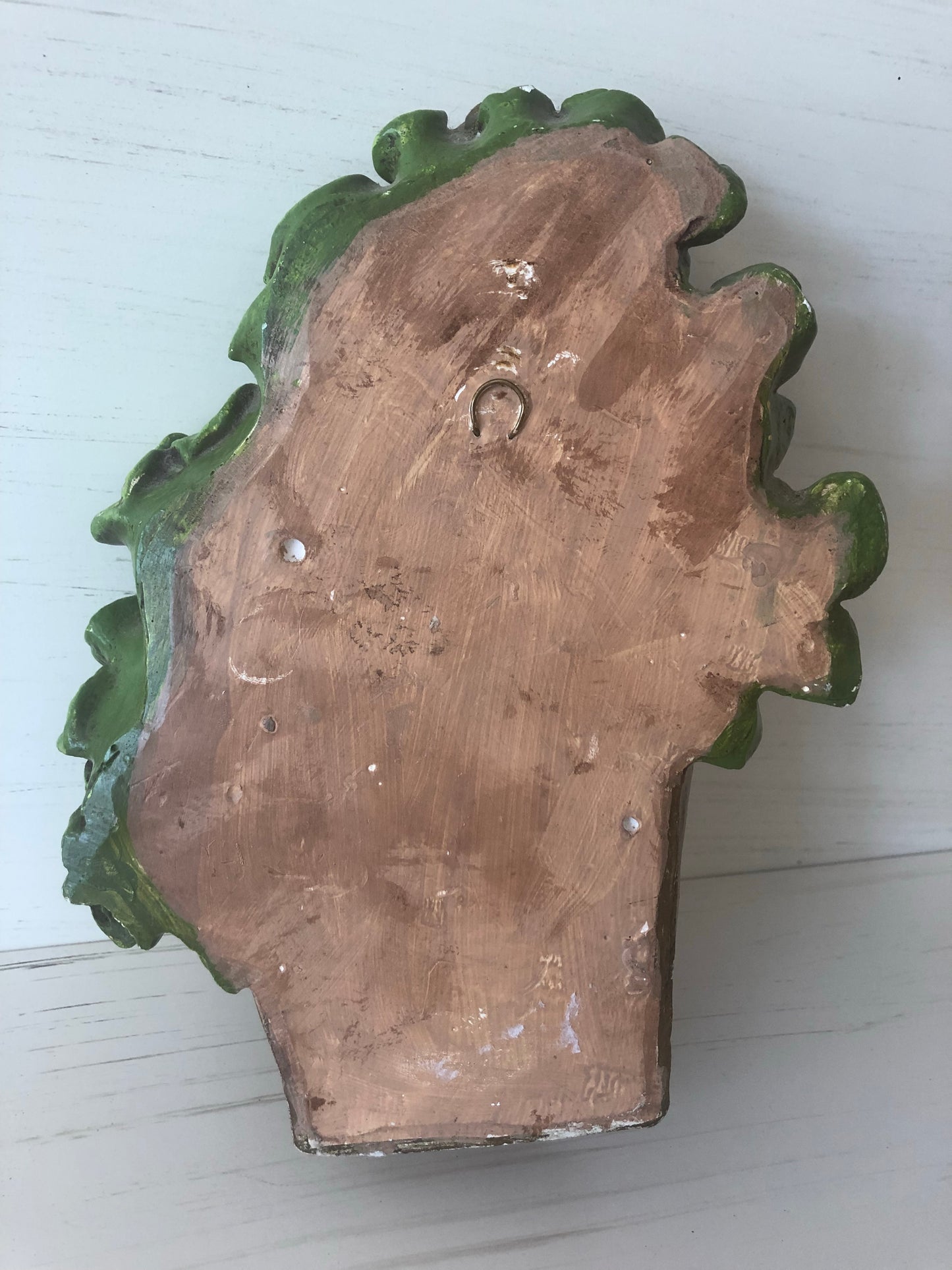 Vintage Plaster Bird Basket