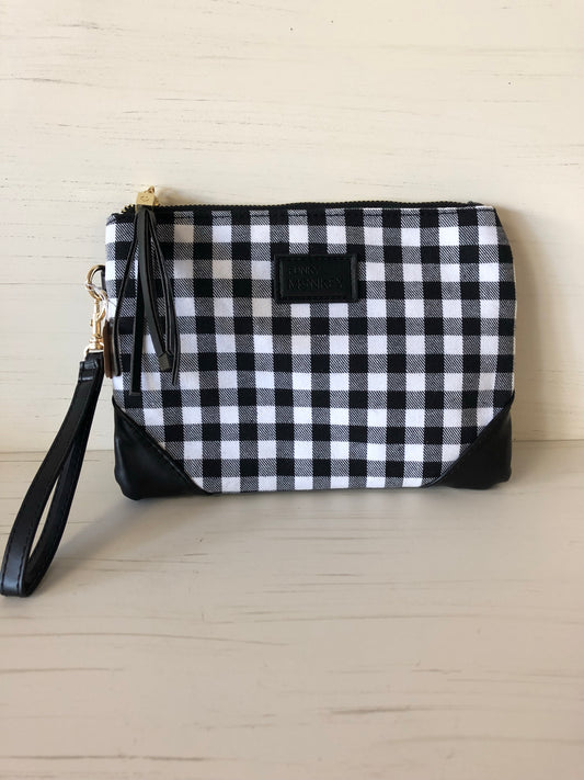 Gingham/Buffalo Check Wristlet
