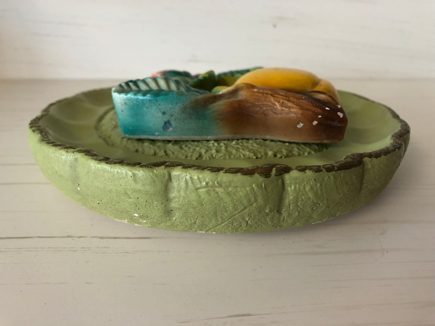 Vintage Chalkware Fruit Hanging