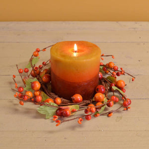 Orange Berry 4.5in Candle Ring