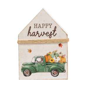 Happy Harvest Chunky House Sitter w/Pumpkin Truck