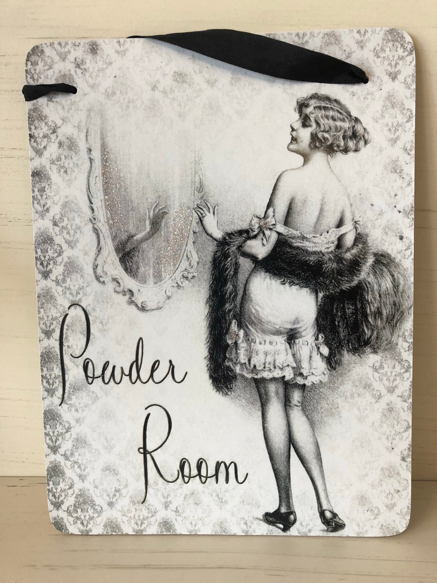 Powder Room sign