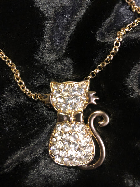 Sparkly Cat Necklace