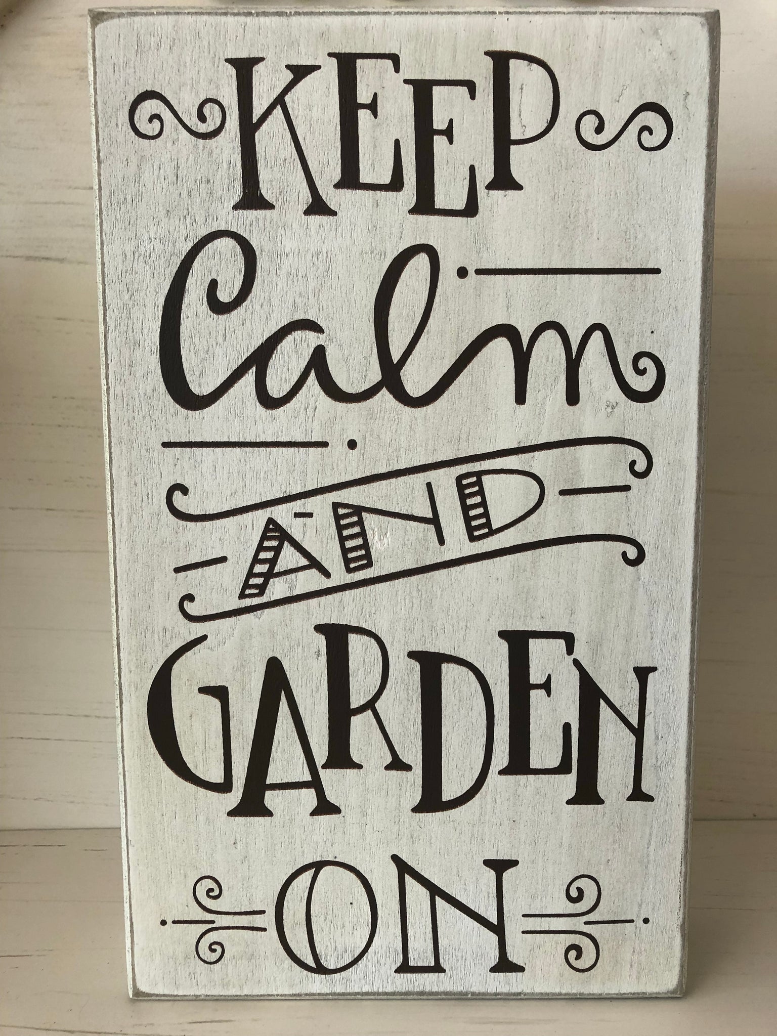 Keep Calm Garden Sign