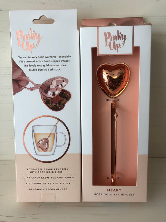 Rosegold Heart Tea Strainer