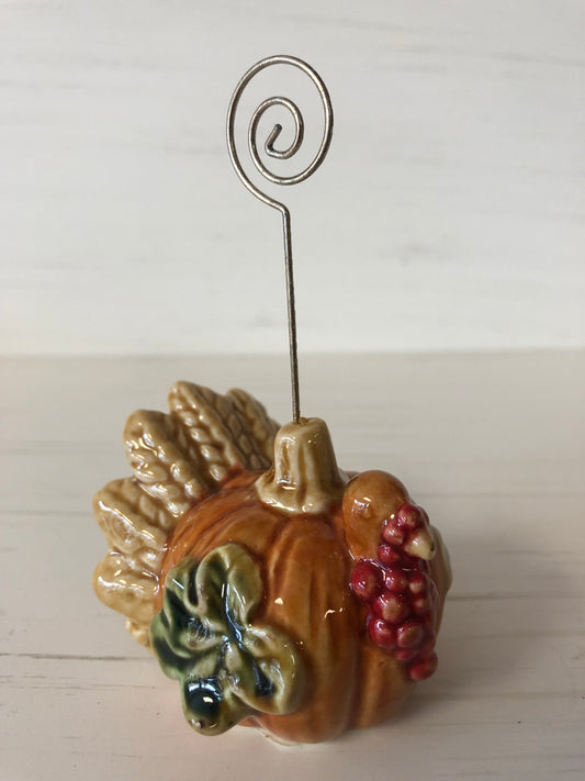 Turkey Photo/Sign/Place card Holder