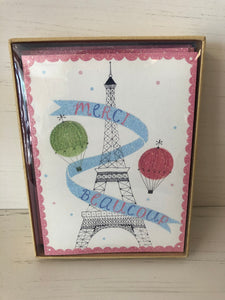 Eiffel Tower Thank You Cards