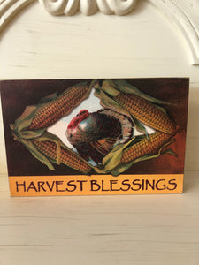 Harvest Blessings Boxed Sign