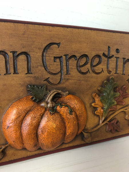 Autumn Greetings Sign