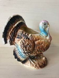 Vintage Turkey Planter