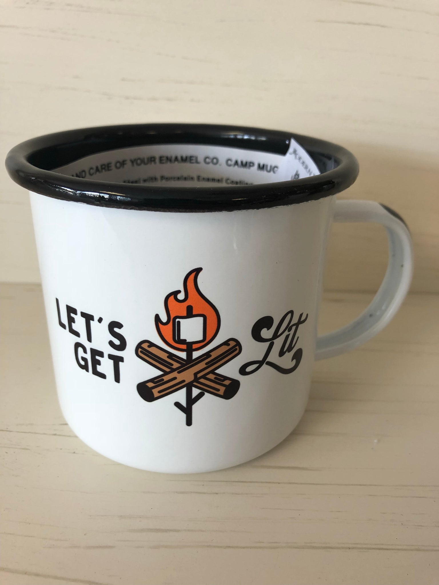 Let’s Get Lit Enamel Mug