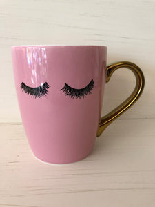 Pink Eyelash Mug