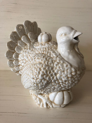 White Turkey Teapot